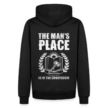 Lawyer Lawyer Court Public Prosecutor - Men’s Premium Organic Hoodie - black - Back - Nico (187cm)