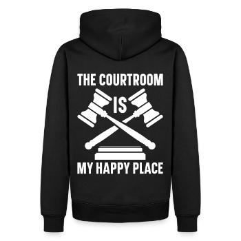 Anwalt Rechtsanwalt Gericht Staatsanwalt - Männer Premium Bio Hoodie - Schwarz - Hinten - Nico (187cm)