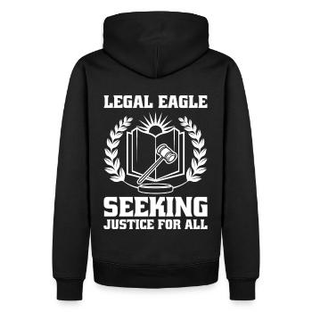 Lawyer Lawyer Court Public Prosecutor - Men’s Premium Organic Hoodie - black - Back - Nico (187cm)