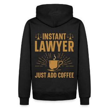 Anwalt Rechtsanwalt Gericht Staatsanwalt - Männer Premium Bio Hoodie - Schwarz - Hinten - Nico (187cm)