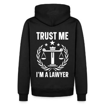 Lawyer Lawyer Court Public Prosecutor - Men’s Premium Organic Hoodie - black - Back - Nico (187cm)