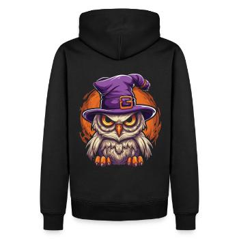 Halloween Hexen Kostüm Hexe Hexenbesen - Männer Premium Bio Hoodie - Schwarz - Hinten - Nico (187cm)