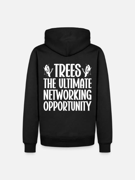 Arborist Baumpfleger Baumkletterer Baumklettern - Männer Premium Bio Hoodie - Schwarz