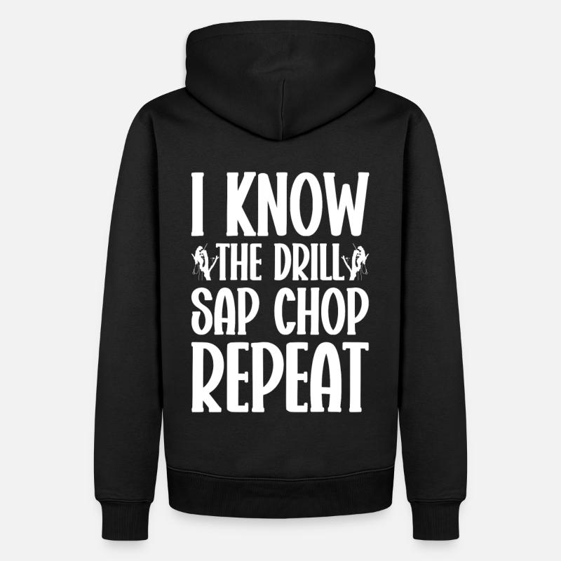 Arborist Baumpfleger Baumkletterer Baumklettern - Männer Premium Bio Hoodie - Schwarz