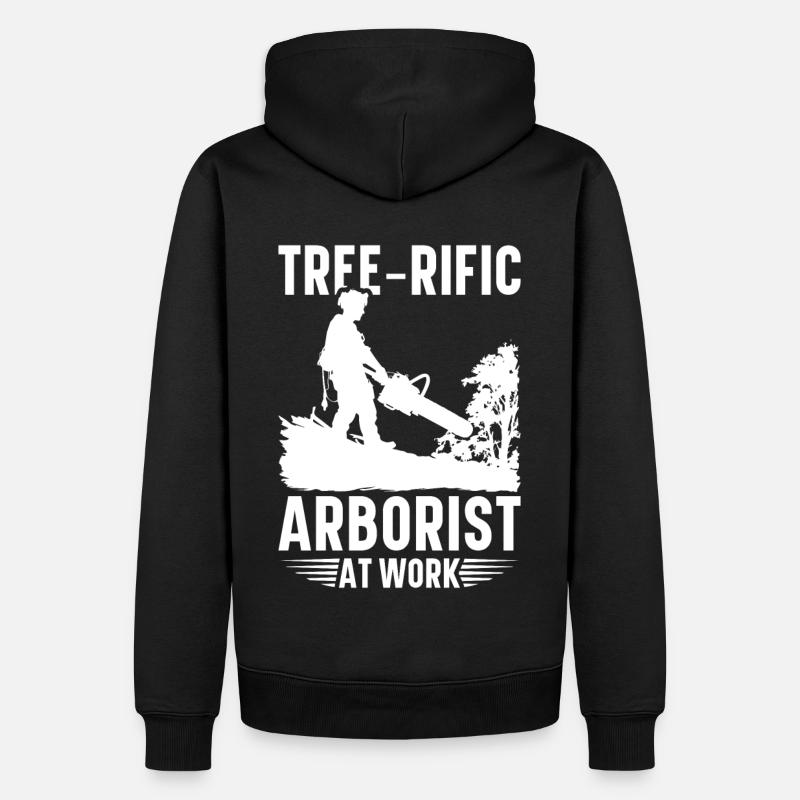 Arborist Baumpfleger Baumkletterer Baumklettern - Männer Premium Bio Hoodie - Schwarz