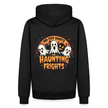 Halloween Fantôme Fantôme - Sweat à capuche Premium bio Homme - noir - Dos - Nico (187cm)