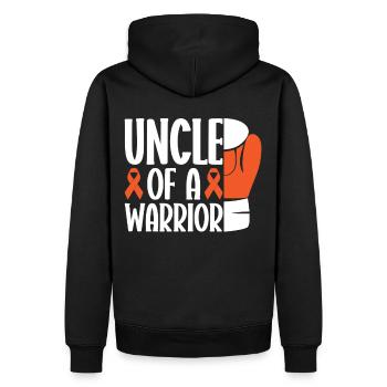 Leukämie Bewusstsein Blutkrebs Bekämpfung - Männer Premium Bio Hoodie - Schwarz - Hinten - Nico (187cm)