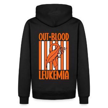 Leukämie Bewusstsein Blutkrebs Bekämpfung - Männer Premium Bio Hoodie - Schwarz - Hinten - Nico (187cm)