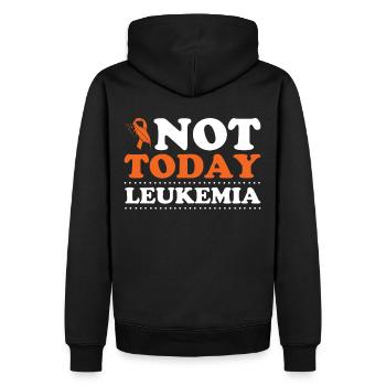 Leukämie Bewusstsein Blutkrebs Bekämpfung - Männer Premium Bio Hoodie - Schwarz - Hinten - Nico (187cm)