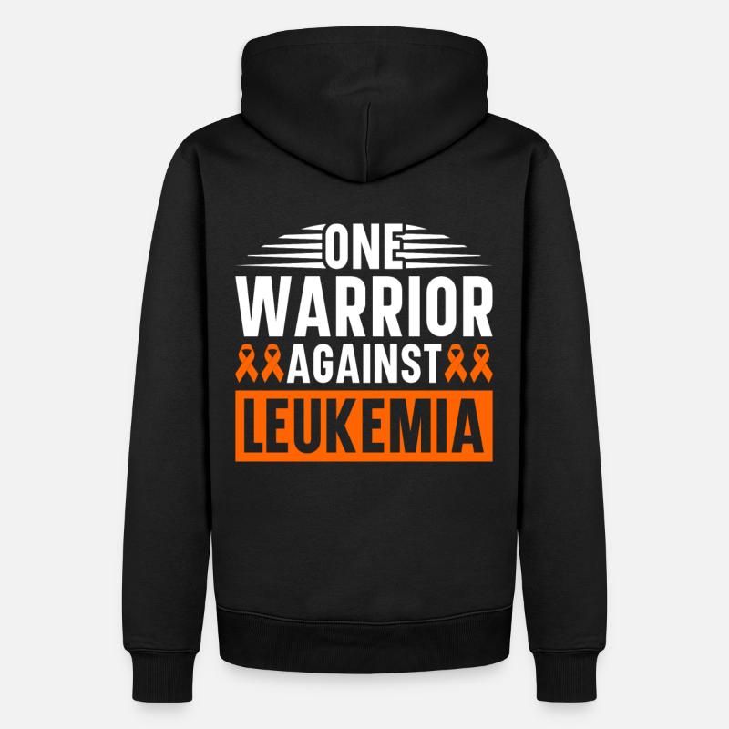 Leukämie Bewusstsein Blutkrebs Bekämpfung - Männer Premium Bio Hoodie - Schwarz