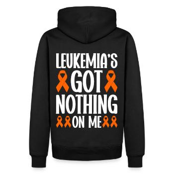 Leukämie Bewusstsein Blutkrebs Bekämpfung - Männer Premium Bio Hoodie - Schwarz - Hinten - Nico (187cm)
