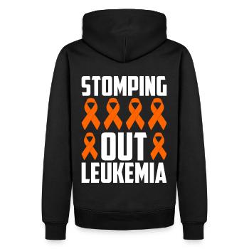Leukämie Bewusstsein Blutkrebs Bekämpfung - Männer Premium Bio Hoodie - Schwarz - Hinten - Nico (187cm)