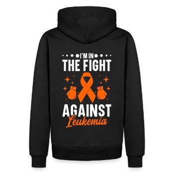 Leukämie Bewusstsein Blutkrebs Bekämpfung - Männer Premium Bio Hoodie - Schwarz - Hinten - Nico (187cm)
