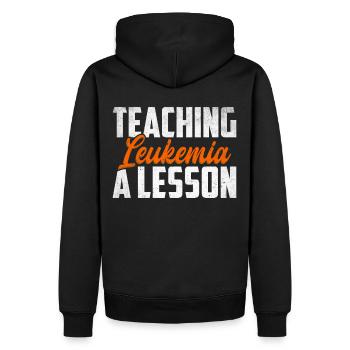 Leukämie Bewusstsein Blutkrebs Bekämpfung - Männer Premium Bio Hoodie - Schwarz - Hinten - Nico (187cm)