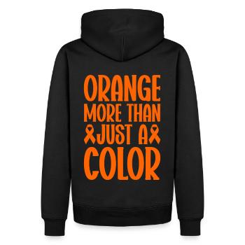 Leukämie Bewusstsein Blutkrebs Bekämpfung - Männer Premium Bio Hoodie - Schwarz - Hinten - Nico (187cm)