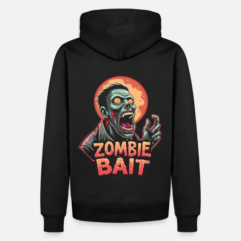 Conception de zombie d’Halloween - Sweat à capuche Premium bio Homme - noir