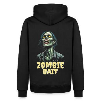 Conception de zombie d’Halloween - Sweat à capuche Premium bio Homme - noir - Dos - Nico (187cm)