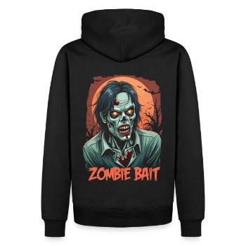 Conception de zombie d’Halloween - Sweat à capuche Premium bio Homme - noir - Dos - Nico (187cm)