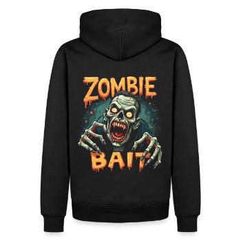 Conception de zombie d’Halloween - Sweat à capuche Premium bio Homme - noir - Dos - Nico (187cm)