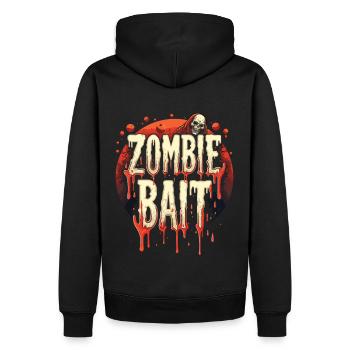 Conception de zombie d’Halloween - Sweat à capuche Premium bio Homme - noir - Dos - Nico (187cm)