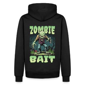 Conception de zombie d’Halloween - Sweat à capuche Premium bio Homme - noir - Dos - Nico (187cm)