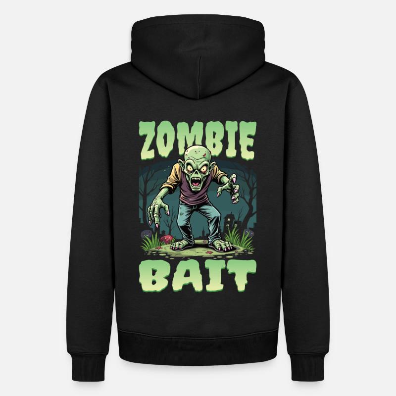 Conception de zombie d’Halloween - Sweat à capuche Premium bio Homme - noir