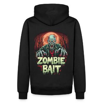 Conception de zombie d’Halloween - Sweat à capuche Premium bio Homme - noir - Dos - Nico (187cm)