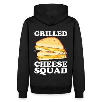 Grilled Cheese Grilled Cheese Foodie Cheese Sandwich - Sweat à capuche Premium bio Homme - noir - Dos - Nico (187cm)