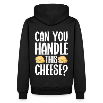 Grilled Cheese Grilled Cheese Foodie Cheese Sandwich - Sweat à capuche Premium bio Homme - noir - Dos - Nico (187cm)