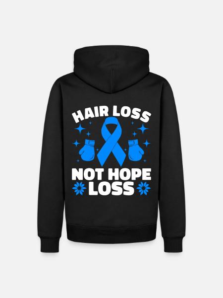 Alopecia Areata Bewusstsein Haarausfall - Männer Premium Bio Hoodie - Schwarz