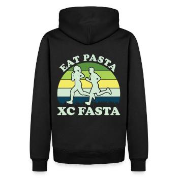 XC Running Cross Country Runner XC Runner - Sweat à capuche Premium bio Homme - noir - Dos - Nico (187cm)