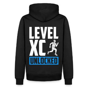 XC Running Cross Country Runner XC Runner - Sweat à capuche Premium bio Homme - noir - Dos - Nico (187cm)