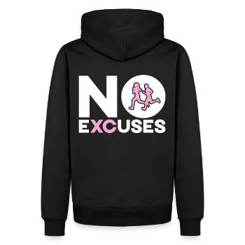 XC Running Cross Country Runner XC Runner - Sweat à capuche Premium bio Homme - noir - Dos - Nico (187cm)