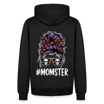 Halloween Momster Monster Mom - Men’s Premium Organic Hoodie - black - Back - Nico (187cm)