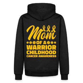 Krebs Im Kindesalter Childhood Cancer Awareness - Männer Premium Bio Hoodie - Schwarz - Hinten - Nico (187cm)