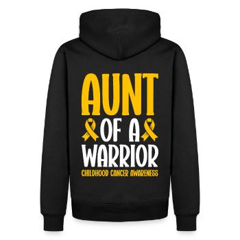 Krebs Im Kindesalter Childhood Cancer Awareness - Männer Premium Bio Hoodie - Schwarz - Hinten - Nico (187cm)