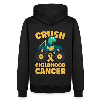 Krebs Im Kindesalter Childhood Cancer Awareness - Männer Premium Bio Hoodie - Schwarz - Hinten - Nico (187cm)