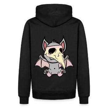 Halloween Bat Bats Plague Horror - Men’s Premium Organic Hoodie - black - Back - Nico (187cm)