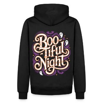 Boo-Tiful Nuit Halloween Effrayant Drôle - Sweat à capuche Premium bio Homme - noir - Dos - Nico (187cm)