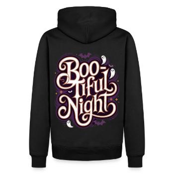 Boo-Tiful Nuit Halloween Effrayant Drôle - Sweat à capuche Premium bio Homme - noir - Dos - Nico (187cm)