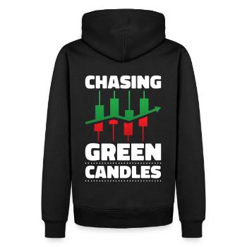Day Trading Day Trader Bourse Bourse - Sweat à capuche Premium bio Homme - noir - Dos - Nico (187cm)