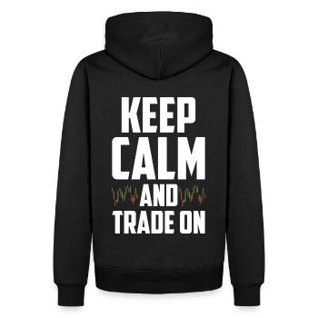 Day Trading Day Trader Aktien Börse Aktienmarkt - Männer Premium Bio Hoodie - Schwarz - Hinten - Nico (187cm)