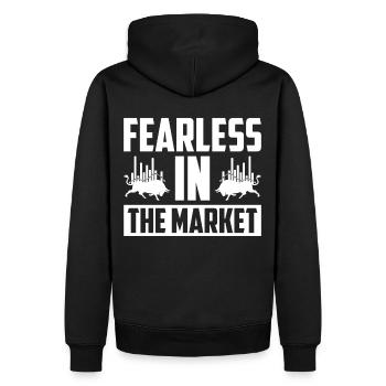 Day Trading Day Trader Bourse Bourse - Sweat à capuche Premium bio Homme - noir - Dos - Nico (187cm)