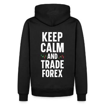 Trading Forex Trader Marché financier - Sweat à capuche Premium bio Homme - noir - Dos - Nico (187cm)