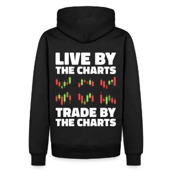 Trading Forex Trader Marché financier - Sweat à capuche Premium bio Homme - noir - Dos - Nico (187cm)