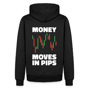 Trading Forex Trader Marché financier - Sweat à capuche Premium bio Homme - noir - Dos - Nico (187cm)