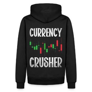 Trading Forex Trader Marché financier - Sweat à capuche Premium bio Homme - noir - Dos - Nico (187cm)