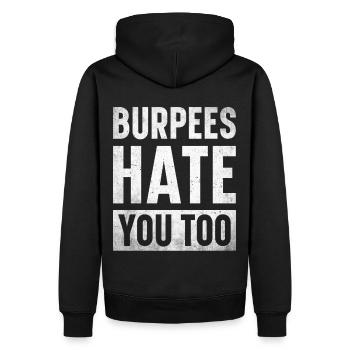 Entraîneur de fitness Haltérophilie GYM Musculation - Sweat à capuche Premium bio Homme - noir - Dos - Nico (187cm)
