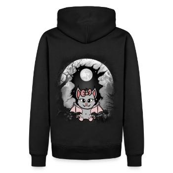 Halloween Bat Bats Kids Child - Men’s Premium Organic Hoodie - black - Back - Nico (187cm)
