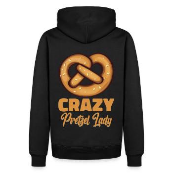 Bretzel Brezeln Bäcker Backwaren - Männer Premium Bio Hoodie - Schwarz - Hinten - Nico (187cm)